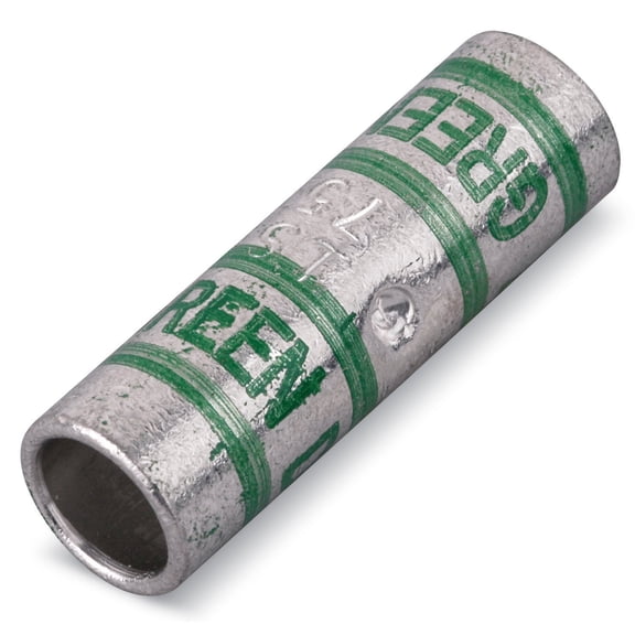 Abb Splice Wire Connector, 1 AWG Max, Green, None Insulation, 35 kV 54508