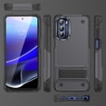 thumbnail image 7 of JTCASES for Motorola Moto Stylus 5G (2022)  Case, Foldable Kickstand Heavy Duty Protective Rugged Hybird Anti-slip Shockproof/Drop Resistant PC TPU Shell, Gray, 7 of 7