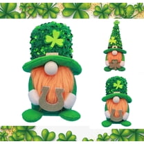St Patrick's Day Gnomes Decorations, Gnomes Plush Lucky Green Shamrock Home Table Centerpiece Decor Ornaments for Irish Saint Patrick's Day
