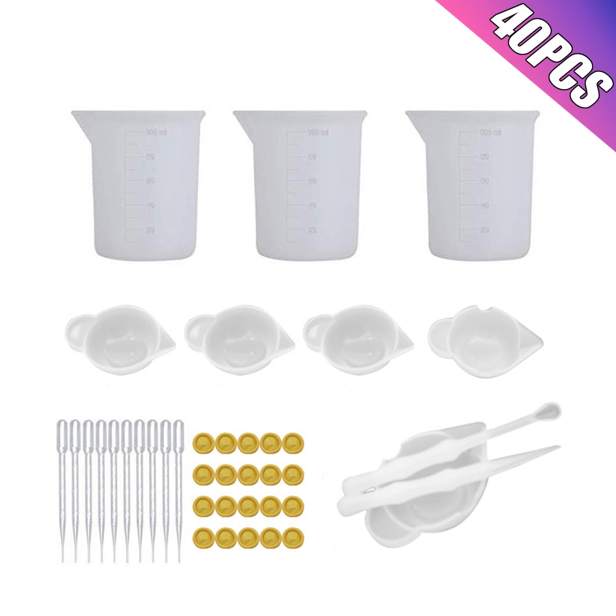 Silicone Measuring Cup Resin Glue DIY Tool Jewelry Make J2Z6 