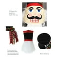 thumbnail image 5 of Christmas Tree Topper Hat Christmas Tree Nutcracker Decorations, Red Black Checkered Topper Hat, Xmas Holiday Winter Party Decoration Ornament Supplies, 5 of 8