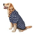 thumbnail image 3 of Dog Hoodie Pet Clothes Polka Dot Navy Pattern Sweater Sweatshirts Pullover Coat for Large Medium Dogs XX-Large, 3 of 6