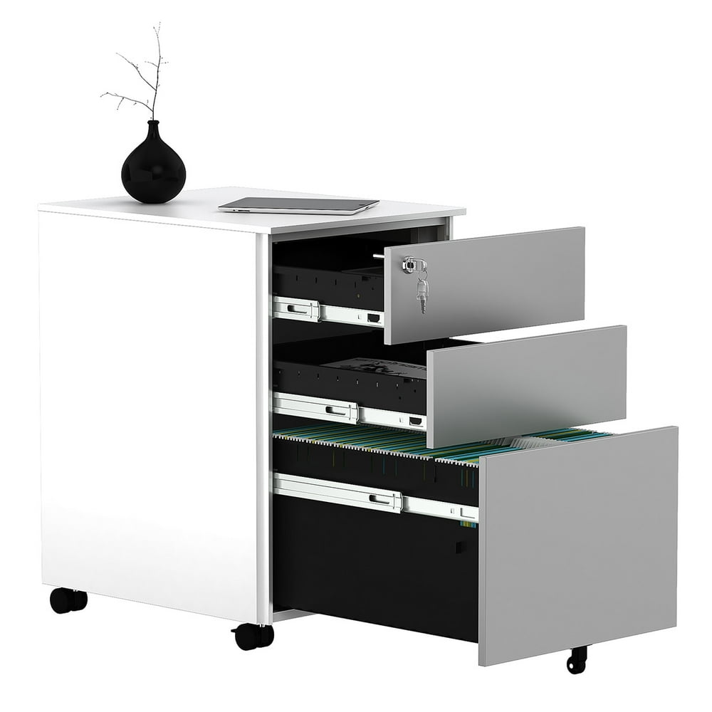 DWVO 3Drawer Mobile Vertical File Home/Office
