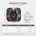 thumbnail image 3 of Vsdgher Mystic Wolf Dreamcatcher Print Car Windshield Sun Shade, Reflective Sunshade Window Sunshade Sun Visor Protector Fit for Cars,Trucks,SUVs-Small, 3 of 6