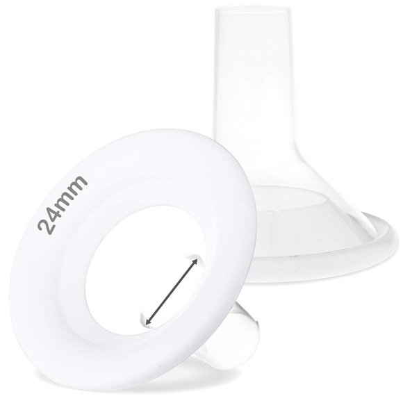 Nenesupply Embudo Suave de 24 mm Compatible con Extractores Medela
