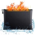 thumbnail image 1 of Top Fireproof Design Document Bags, Non-stick Material Fireproof Pouches, Set of 2, with Night Reflective Strip for Easy Identification, 1 of 6