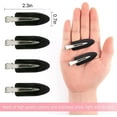 thumbnail image 2 of 8pcs No Bend Hair Clips No Crease Hair Clips Styling Duck Bill Clips No Dent Alligator Hair Barrettes for Hair Soft Hair Clips Woman Girl Hair Clips Makeup (Pink white and black), 2 of 5
