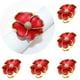 thumbnail image 2 of Flower Napkin Rings, Elegant Napkin Holders for Paper Napkins and Table Cloths Set of 6, B, 2 of 5