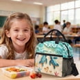thumbnail image 4 of Kuiaobaty Beach Starfish Print Backpack and Lunch Bag Set for Boys Girls Sea Turtle Print Lunch Box with Pencil Case 17 Inch Bookbags and Pencil Pouch with Zipper for School Picnic, 4 of 7