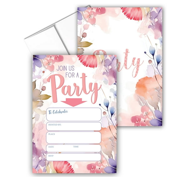 Stonehouse Collection | Floral Party Invitations for Any Occasion | Garden Party