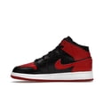 thumbnail image 2 of Jordan Kid's 1 Mid Bred Text Shoes, from StockX, 2 of 5
