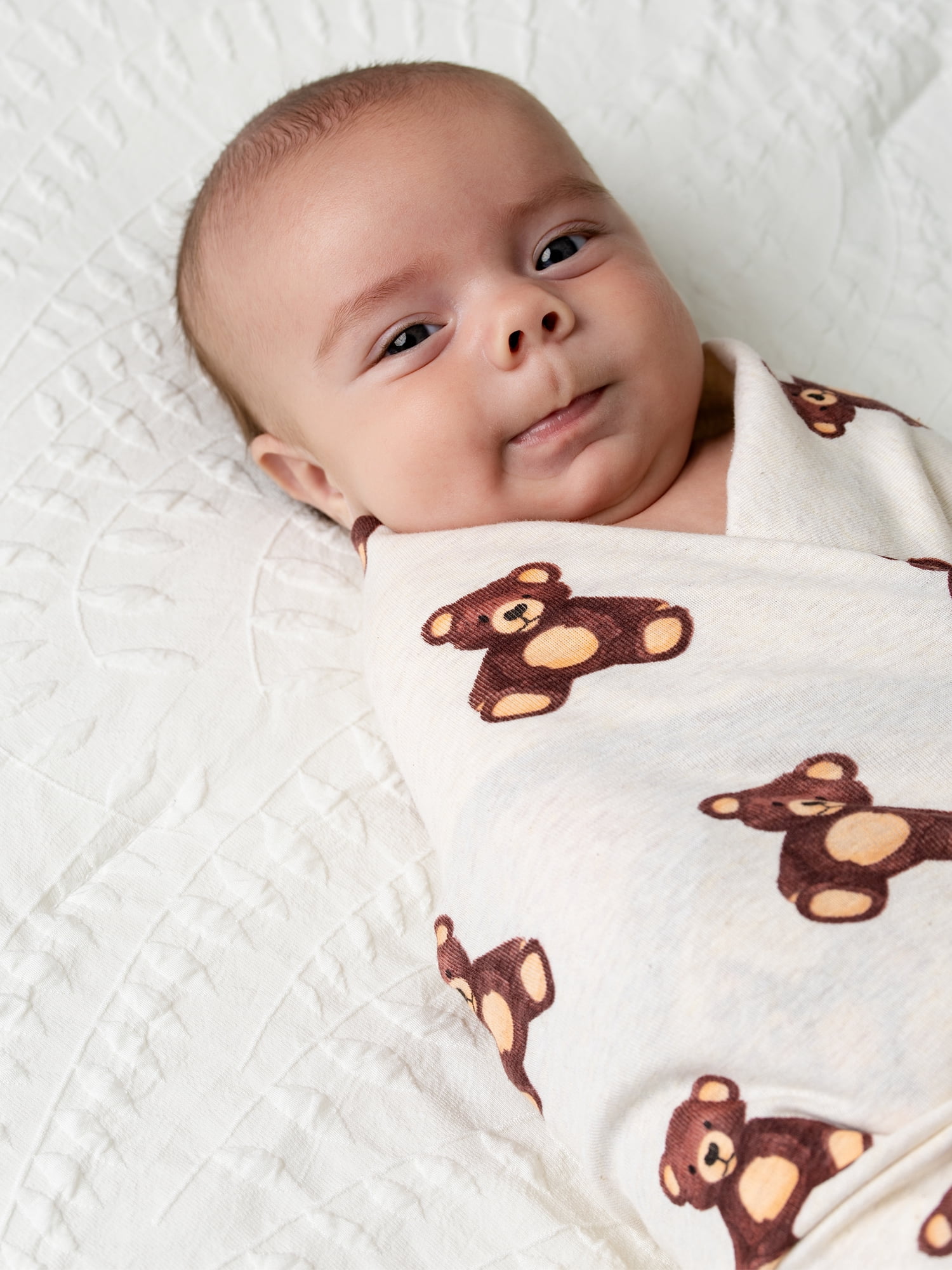 Monica + Andy Organic Cotton Baby Blanket, Soft Newborn Receiving & Coming Home Blanket, 32 x 32 Inch