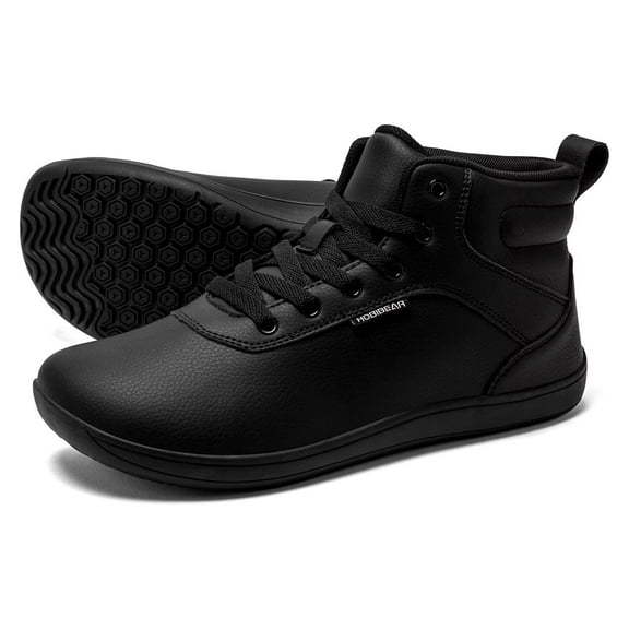 HOBIBEAR Women's Wide High-Top Barefoot Sneakers | Men's Mesh Lined Comfortable Ankle Bootie | Minimalist Zero Drop Sole