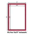 thumbnail image 2 of Red Suede Picture Frame Mat for 12x18 Frames - Fits 11x17 Photos - 50 Mats, 2 of 7
