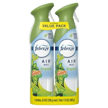 Febreze Air Freshener Spray, Odor-Fighting Room Spray, Gain Original, 8.8oz, 2 Count