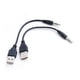 thumbnail image 1 of USB Male to 3.5mm Audio Cable 3.5mm to USB 3.5mm Male to USB Male Converter Cable Data Cable, 1 of 2