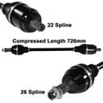 thumbnail image 2 of 2011-14 fits Polaris RZR XP 4 900 ArmorTech HD Front Left or Right CV Axle Stock, 2 of 2
