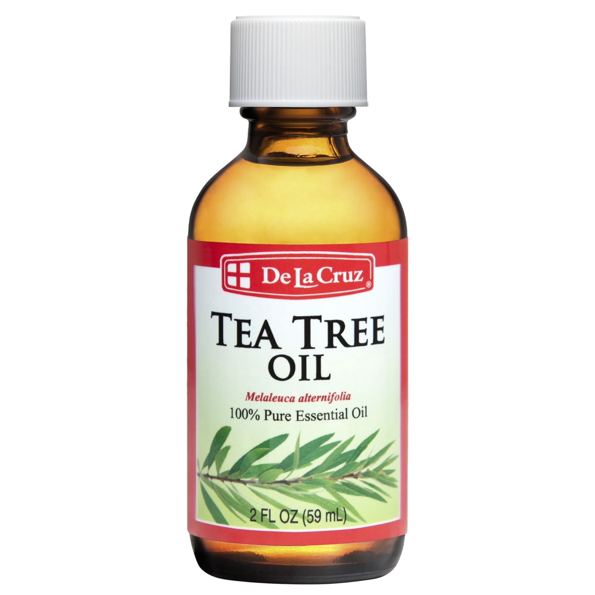 DLC De La Cruz Tea Tree Oil - 100% Pure Tea Tree Essential Oil - Steam Distilled Tea Tree Oil for Aromatherapy - 2 FL OZ (59 mL)