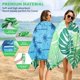 thumbnail image 3 of Toalla de playa de microfibra de doble cara, 180 x 81 cm, toalla de playa ligera de microfibra extragrande de secado rápido (verde), 3 of 4