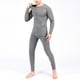 thumbnail image 3 of Conjuntos de ropa interior térmica Hombres Pantalones superiores Compresión L gris shamjiam Ropa interior térmica, 3 of 9