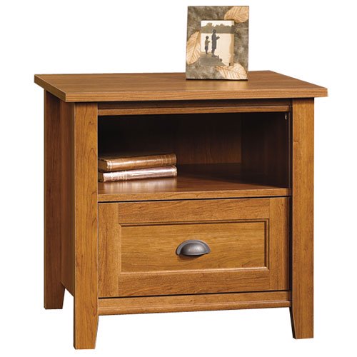 Sauder Whistler End Table in Shaker Cherry