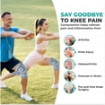 thumbnail image 3 of Rodilleras Modvel (2 unidades) para mujer y hombre: rodilleras de compresión para entrenamiento, alivio del dolor de rodilla, soporte articular para ligamento cruzado anterior (LCA), artritis y desgar, 3 of 5