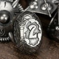 thumbnail image 5 of Cusdie Metal DND Dice Set, 7 die Metal Polyhedral D&D Dice Set Dragon Theme Dice for DND Dungeons and Dragons TTRPG Role Playing Games, 5 of 5