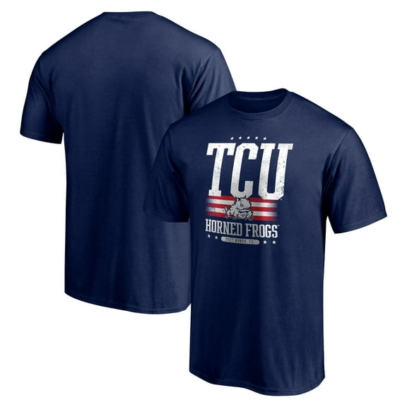 Men's Navy TCU Horned Frogs Americana T-Shirt