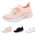 thumbnail image 2 of XIMIN Unisex Mesh Athletic Sneakers - Lightweight Breathable Tennis Shoes for Workouts Errands Urban Walking Travel and Casual Daily Wear (Light Pink, 6.5), 2 of 5