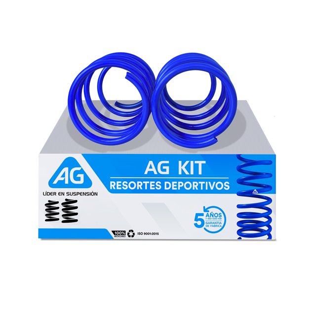 Resortes AG Kit para Auto Delanteros para Renault Sandero 2007 a 2014 2 Piezas Nuevos