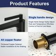 thumbnail image 3 of Modern Single-Hole Single-handle Bathroom Faucet with Drain Assembly, 3 of 9