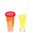 thumbnail image 4 of Juego de 12 pajitas reutilizables Dakoufish, 11 pulgadas, transparentes, 4 of 7