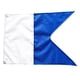 thumbnail image 4 of Bandera Zulema 2x 50 X 35 Cm Bandera Universal de Buceo Blanca Y Azul, 4 of 8