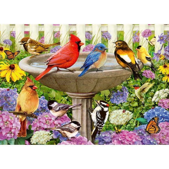 Rompecabezas Ravensburger At The Birdbath 500 piezas