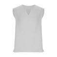 thumbnail image 3 of lSLJS Men's Summer Three-dimensional Loose V-neck Top, Mens Tank Tops Workout Shirts, 3 of 5