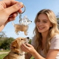 thumbnail image 4 of C Pet Hair Memorial Keychain Transparent Window Refillable Dog Cat Hair Storage Bottle Keepsake Pendant, 4 of 9
