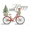 thumbnail image 3 of Jacobs, Cindy 14x12 Black Modern Framed Museum Art Print Titled - Happy Holidays Bicycle, 3 of 5
