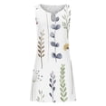 thumbnail image 4 of Mefallenssiah Femmes Sans Manches Col Rond Robe Femmes Mode Imprimé Décontracté Col Rond Sans Manches Robe Longue, 4 of 4