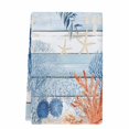 thumbnail image 2 of Orange Navy Blue Coral Kitchen Towels Set of 1, Summer Beach Coastal Ocean Blue Wood Absorbent Dish Towels for Kitchen, Microfiber Hand Towel, Quick Drying Tea Towel for Cleaning Dishcloths, 2 of 7
