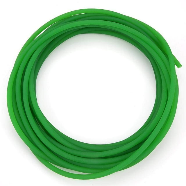 ZOUSSIQI Courroie Ronde en PU, Courroie Ronde en Polyuréthane pour Entraînement, Vert, 6 mm x 10 m CA919-38067