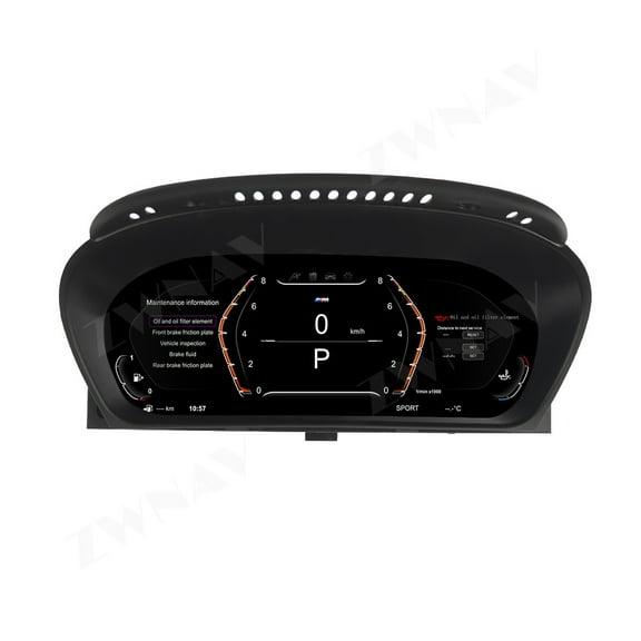 ZWNAV 12.3 inch for BMW X5 E70 car LCD digital instrument panel virtual cockpit suitable