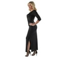 thumbnail image 3 of Women's Plus Size Long V-neck Wrap Dress, 3 of 6