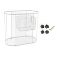 thumbnail image 1 of Luzkey Panier de Rangement pour Tapis de Yoga avec Roues, Équipement d'Entraînement, Rangement de Gym à Domicile pour Haltères, Kettlebells, Bandes de Résistance Blanc, 1 of 8