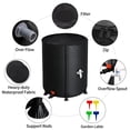 thumbnail image 2 of Zimtown 50 Gallon Collapsible Rain Barrel, Portable Water Storage Tank,Rainwater Collection with Garden Lable,Black, 2 of 7