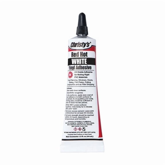 Christys PVC & Vinyl Christys Red Hot Adhesive White - 1.5 oz