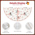thumbnail image 3 of Bingfone Christmas Tree Skirt Mat Christmas Decoration Interior 36" -Heart Panda, 3 of 6