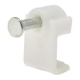thumbnail image 1 of Grapa Para Cable Plano Steren 3/4" Plástico Blanco 12 Pzas, 1 of 3