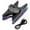 black, variant on Kiplyki 3 in1 Desk Charger Seven Color Handle Charging Station For PS4 Controller