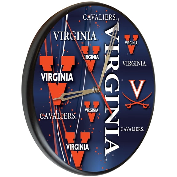 University of Virginia 13" Solid Wood Clock