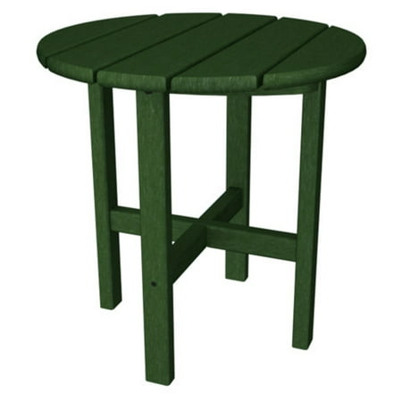 Trex Outdoor Furniture Recycled Plastic Cape Cod Round 18 in. Side Table